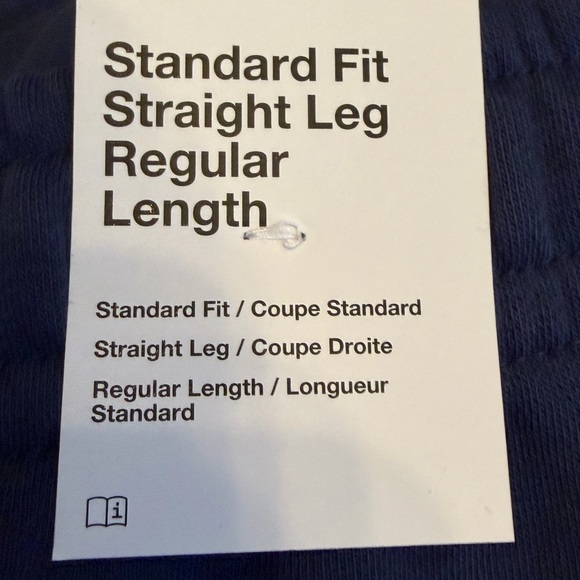 NIKE FLEECE SWEATPANTS NAVY BLUE Standard Fit Straight Leg Regular Length M MENS - Picture 4 of 4